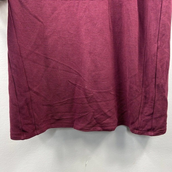 J.JILL, Wearever Collection Marooon Long Sleeve Jersey Knit Dress Sz MP - Picture 4 of 10